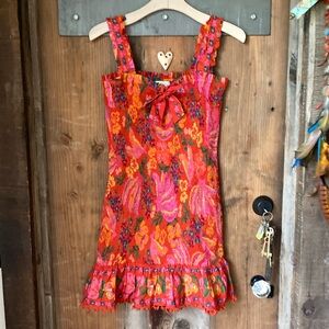 FARM Rio mini dress multi floral size Small